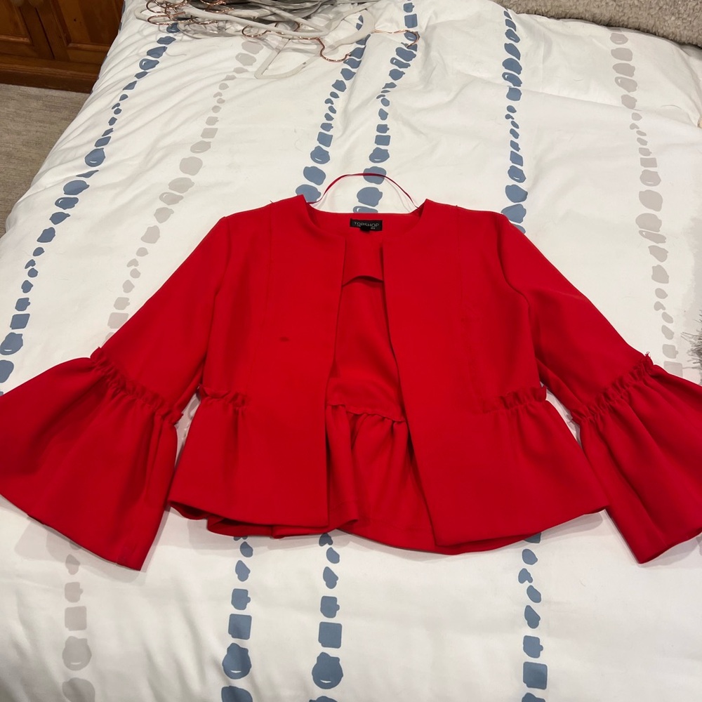 Elegant Red Women's Jacket
